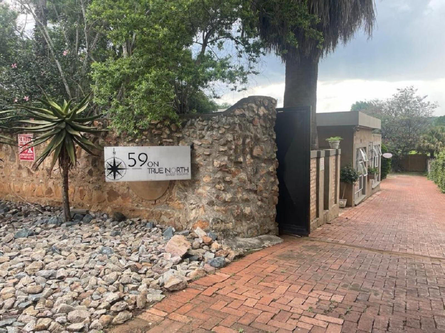 59 On True North Guest Rooms Mulbarton Johannesburg South Gauteng South Africa House, Building, Architecture, Palm Tree, Plant, Nature, Wood, Sign