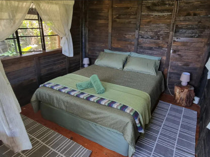 Tsitsikamma Wolf Sanctuary, Rustic Double Wooden Cabin, Cabin, Building, Architecture, Bedroom