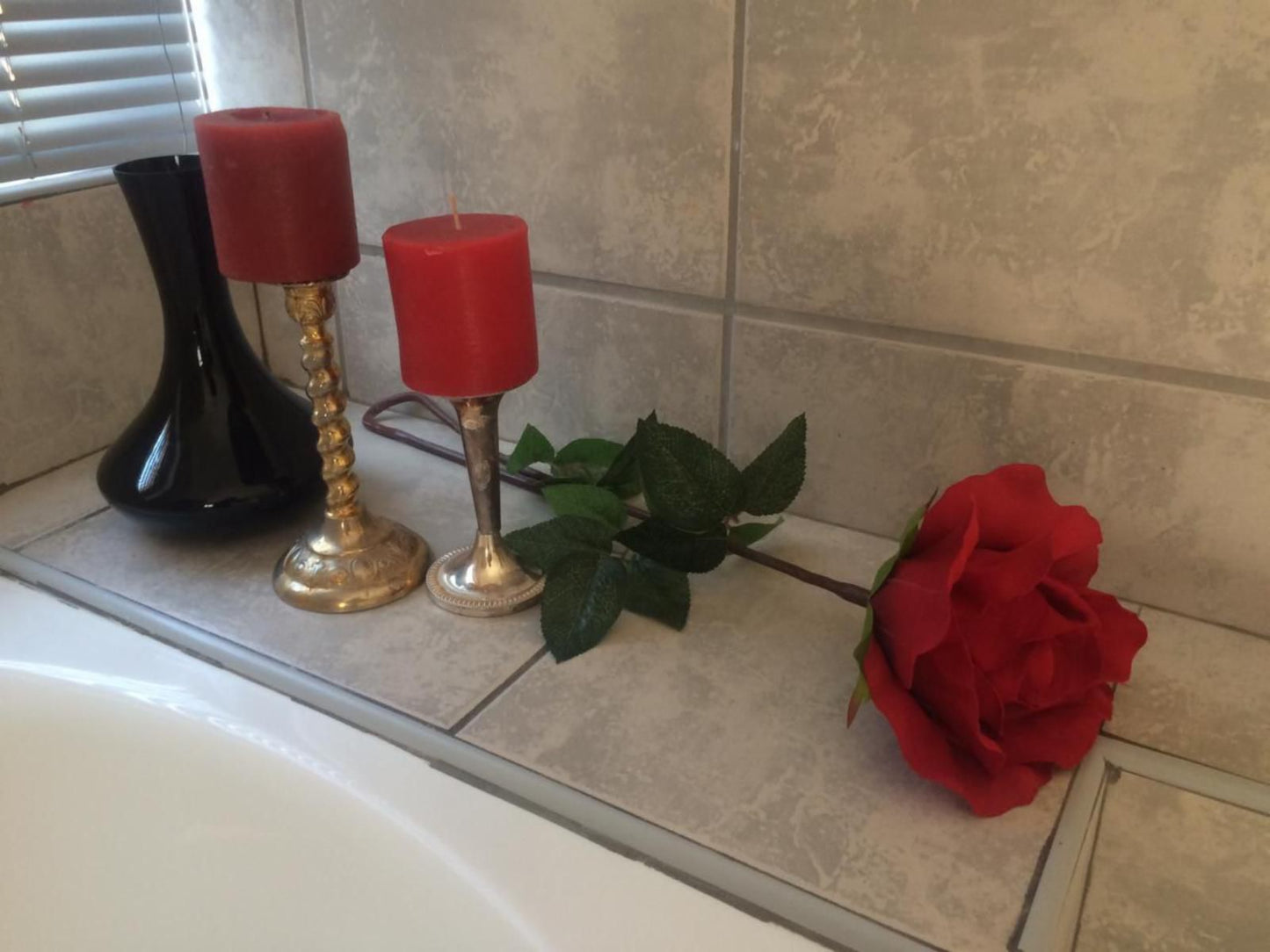 Tuscana Villa Guest House Wilgenhof Kroonstad Free State South Africa Candle, Flower, Plant, Nature, Rose, Bathroom