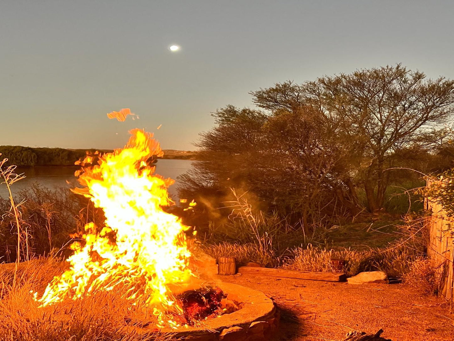 Tzamenkomst River Lodge Colesberg Northern Cape South Africa Fire, Nature