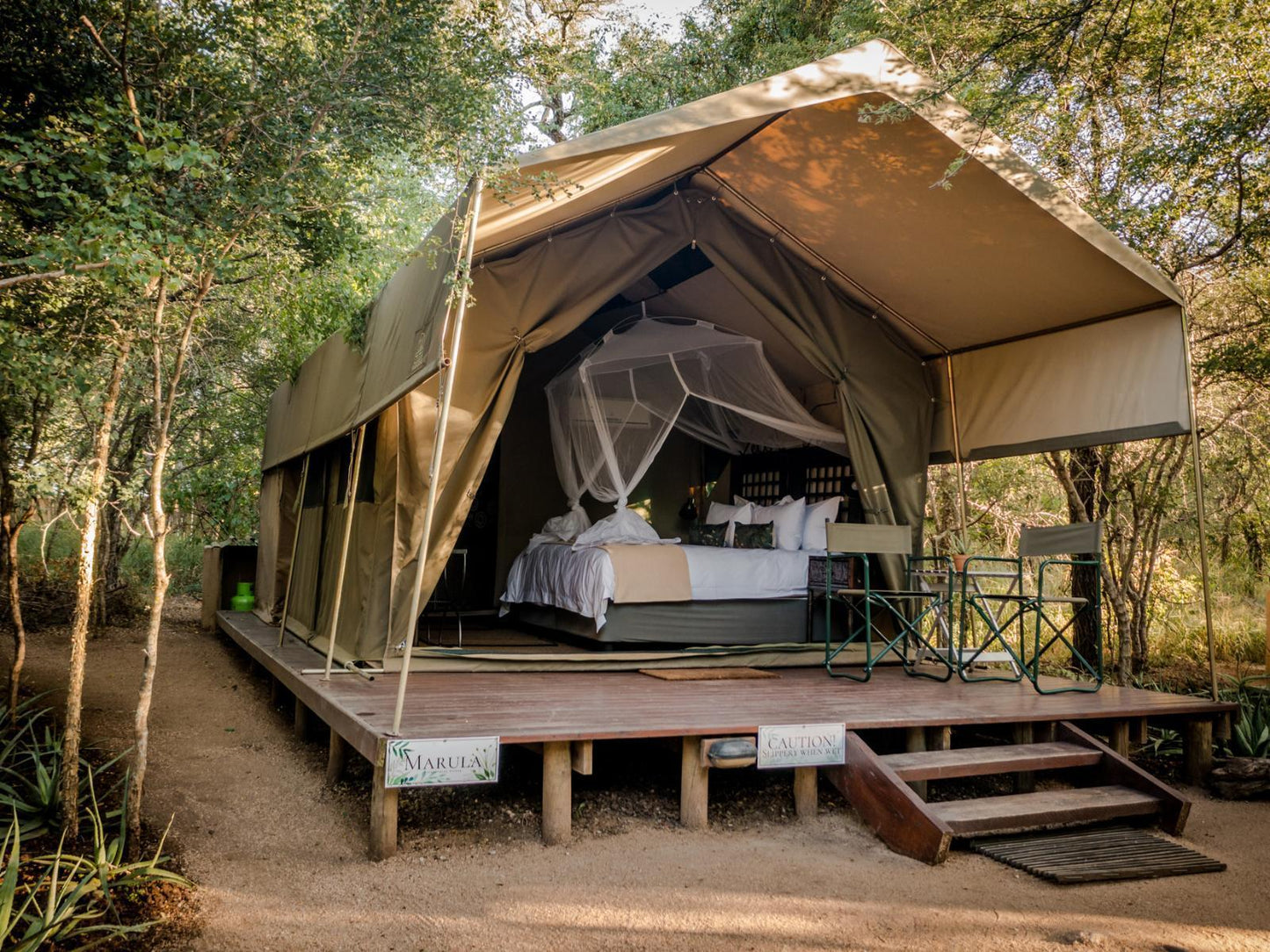 Tamboti Standard Tent @ Umkumbe Bush Lodge Luxury Tented Camp