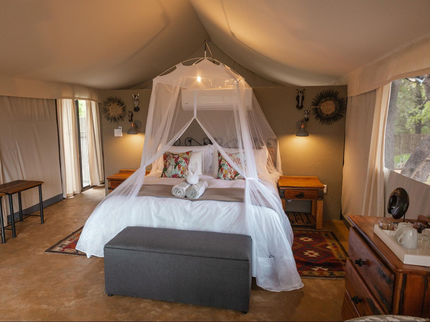 Zebra Wood Superior Tent @ Umkumbe Bush Lodge Luxury Tented Camp
