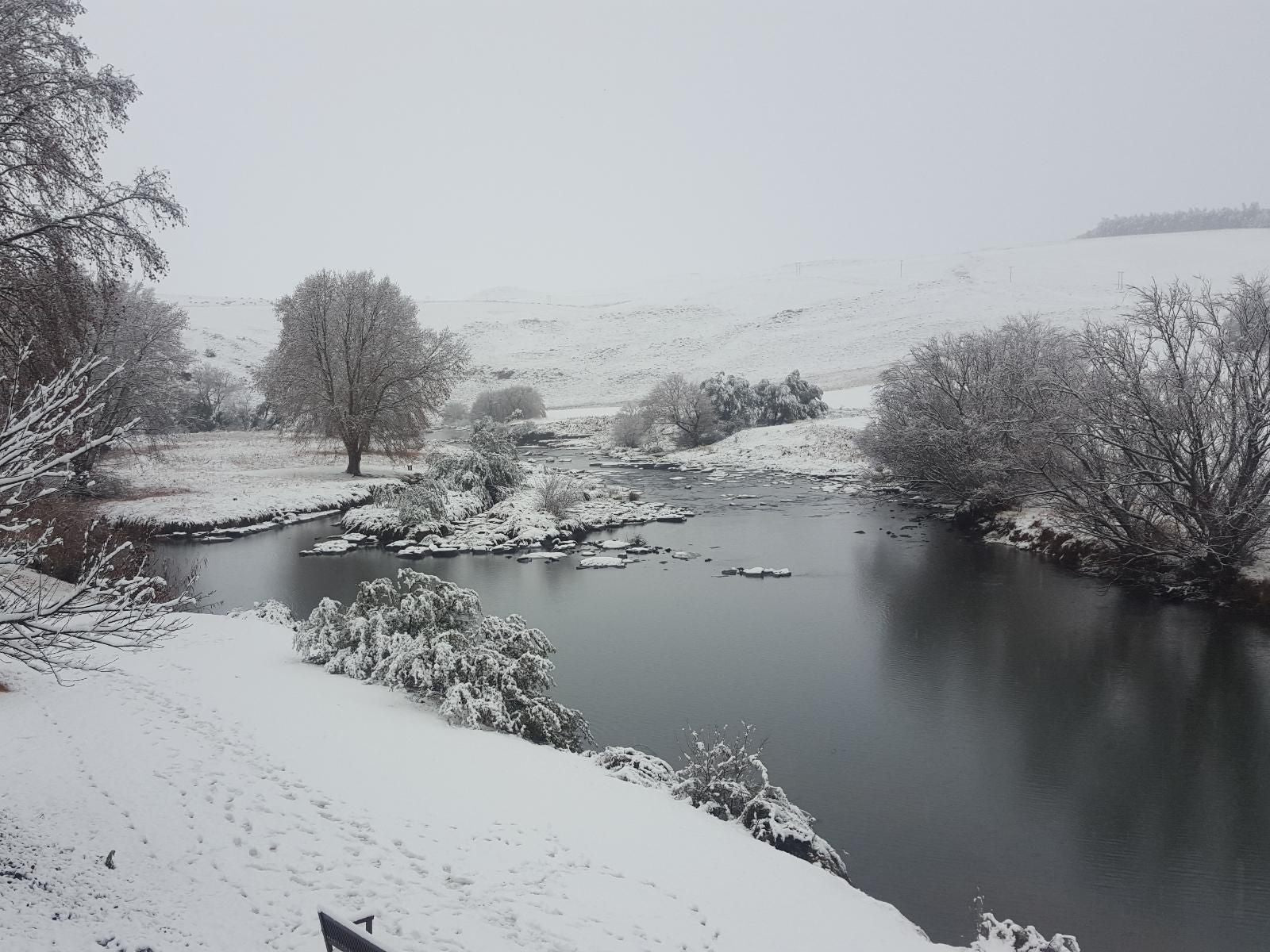 Umzimkulu River Lodge Underberg Kwazulu Natal South Africa Colorless, River, Nature, Waters, Winter Landscape, Snow, Winter