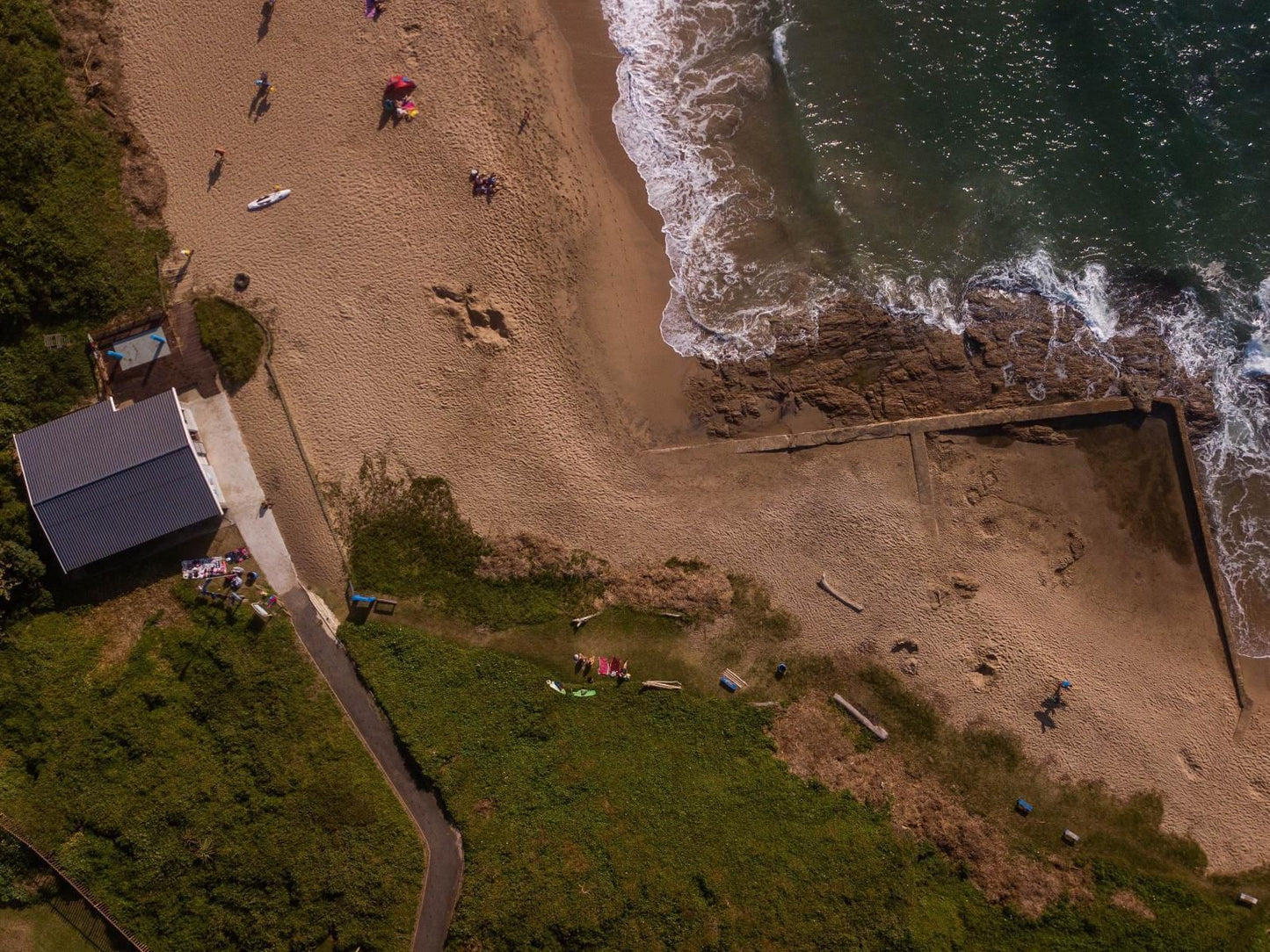 Umzumbe White House Umzumbe Hibberdene Kwazulu Natal South Africa Boat, Vehicle, Beach, Nature, Sand, Cliff, Aerial Photography