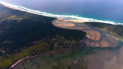 Utshwayelo Kosi Mouth Lodge And Camp Kosi Bay Kwazulu Natal South Africa Beach, Nature, Sand, Island, Aerial Photography, Ocean, Waters