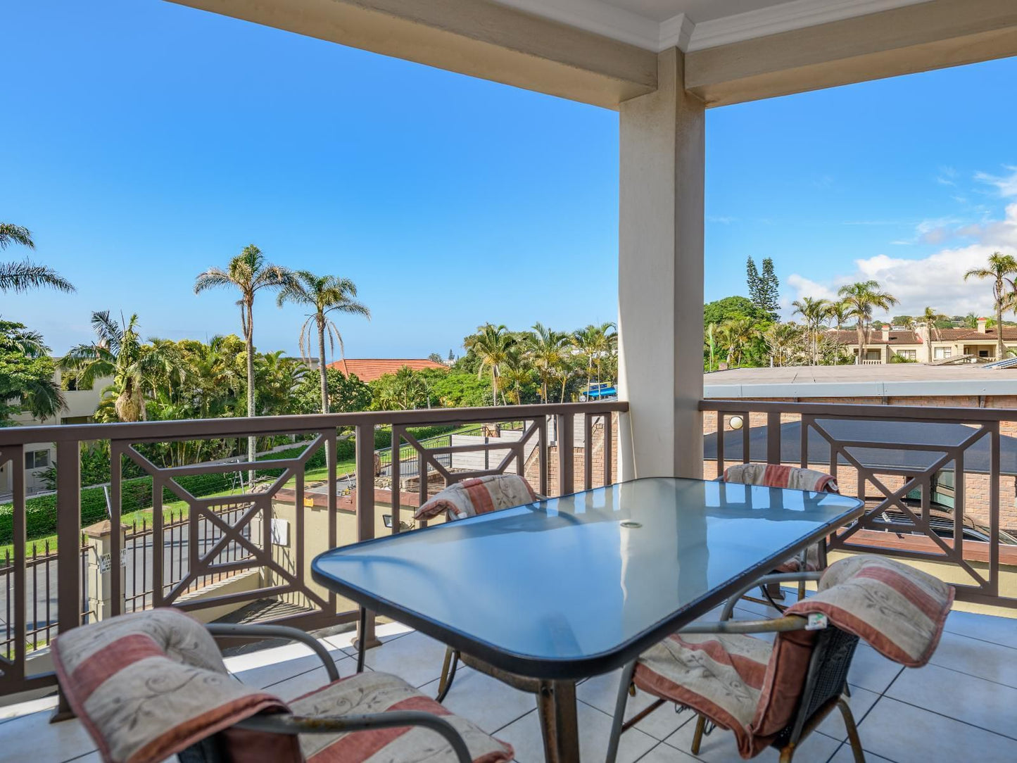 Uvongo Holidays, Indigo Bay 24 - Margate North Beach, Balcony, Architecture, Palm Tree, Plant, Nature, Wood