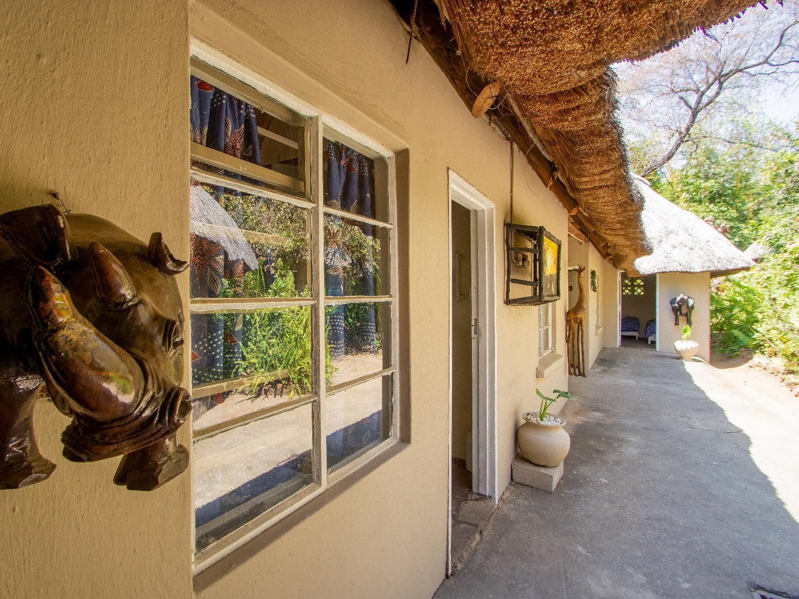 Victoria Falls Backpackers Lodge, Attic Dorm, House, Building, Architecture, Reptile, Animal