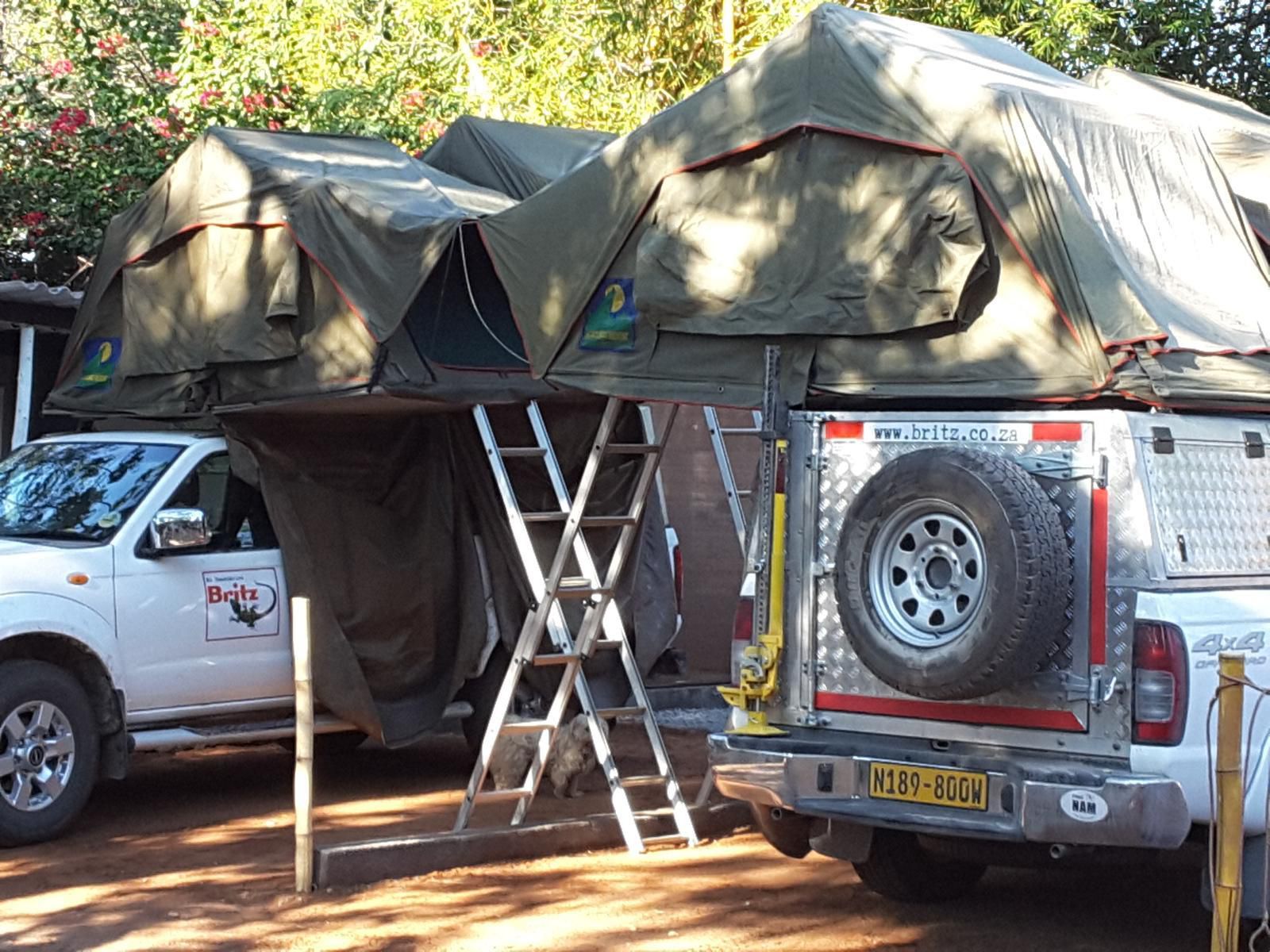 Victoria Falls Backpackers Lodge, Double Ensuite Room, Tent, Architecture, Vehicle