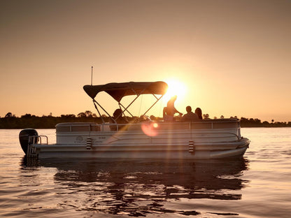 Victoria Falls River Lodge, Sepia Tones, Boat, Vehicle, Sunset, Nature, Sky