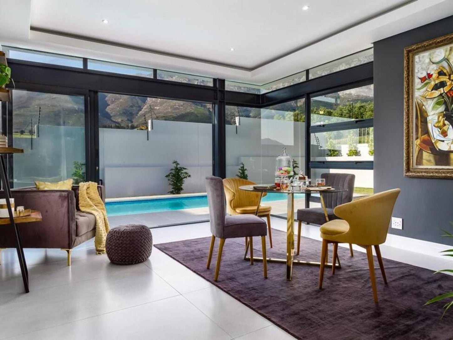 Villa De Luxe Franschhoek Western Cape South Africa Living Room