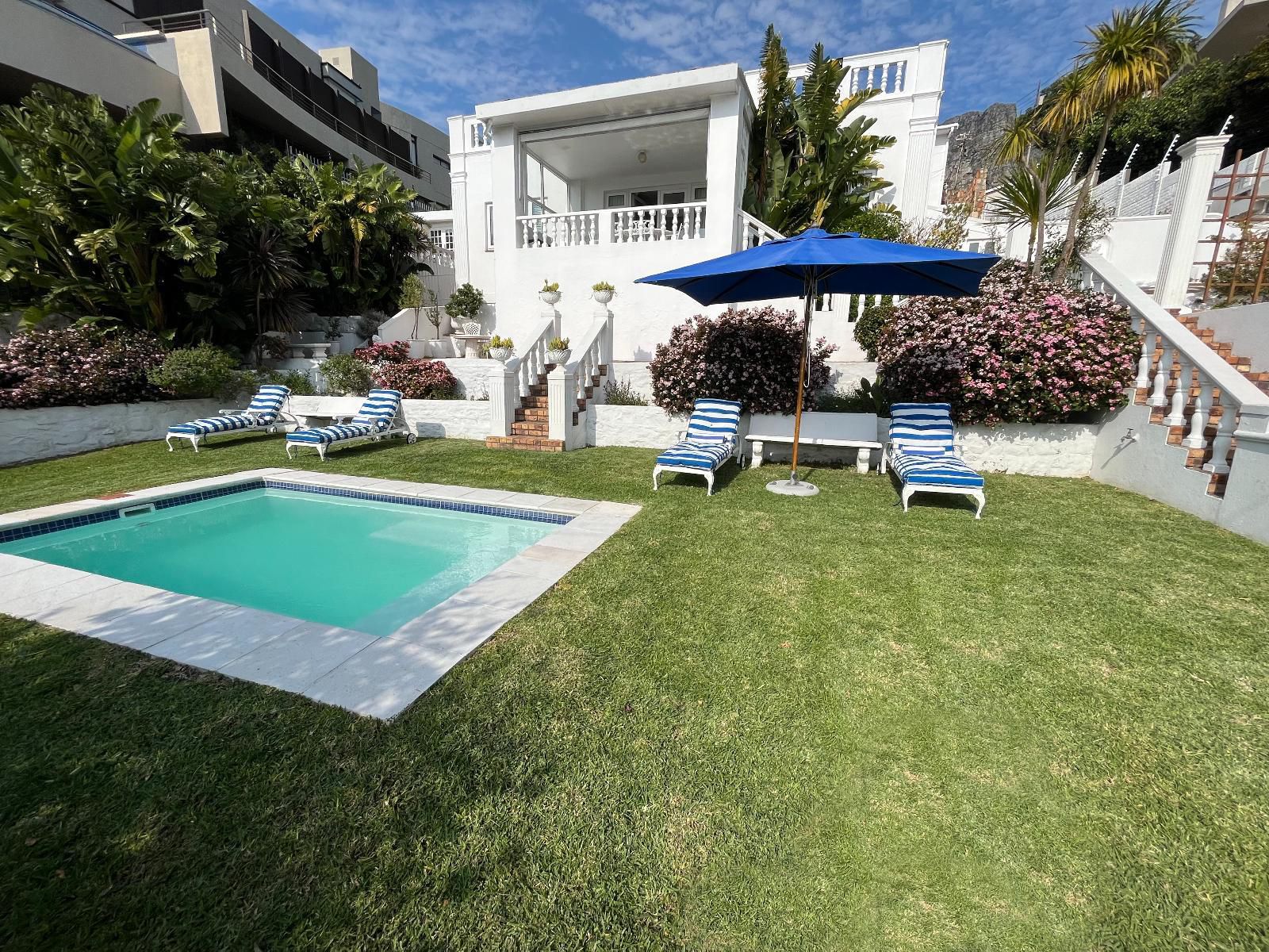 Villa On Camps Bay Drive Camps Bay Cape Town Western Cape South Africa Beach, Nature, Sand, House, Building, Architecture, Palm Tree, Plant, Wood, Swimming Pool