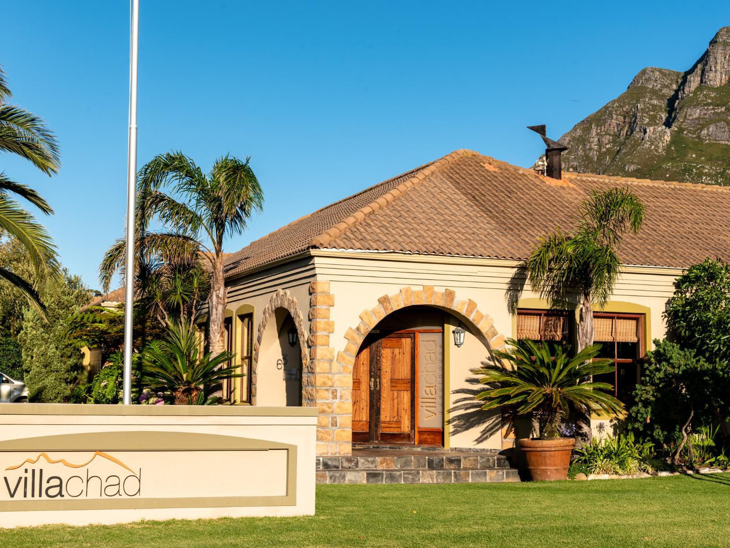 Villachad Guest House Kleinmond Western Cape South Africa Complementary Colors, Colorful, House, Building, Architecture, Palm Tree, Plant, Nature, Wood