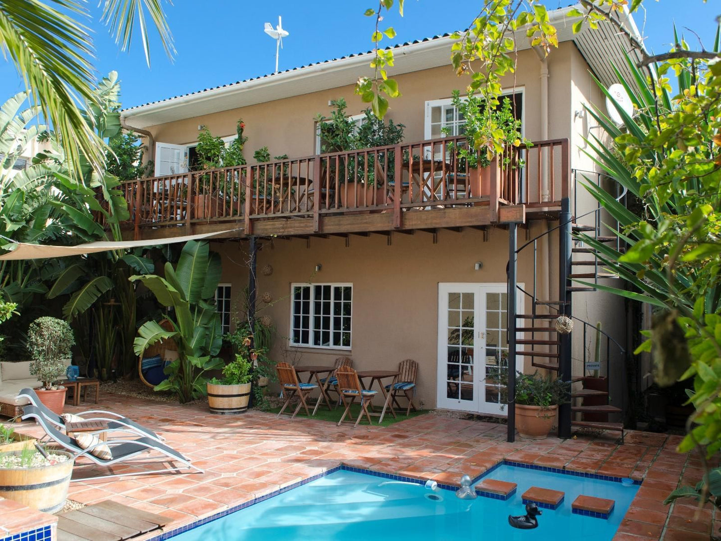 Villa Costa Rose Sea Point Cape Town Western Cape South Africa Complementary Colors, Balcony, Architecture, House, Building, Palm Tree, Plant, Nature, Wood, Swimming Pool