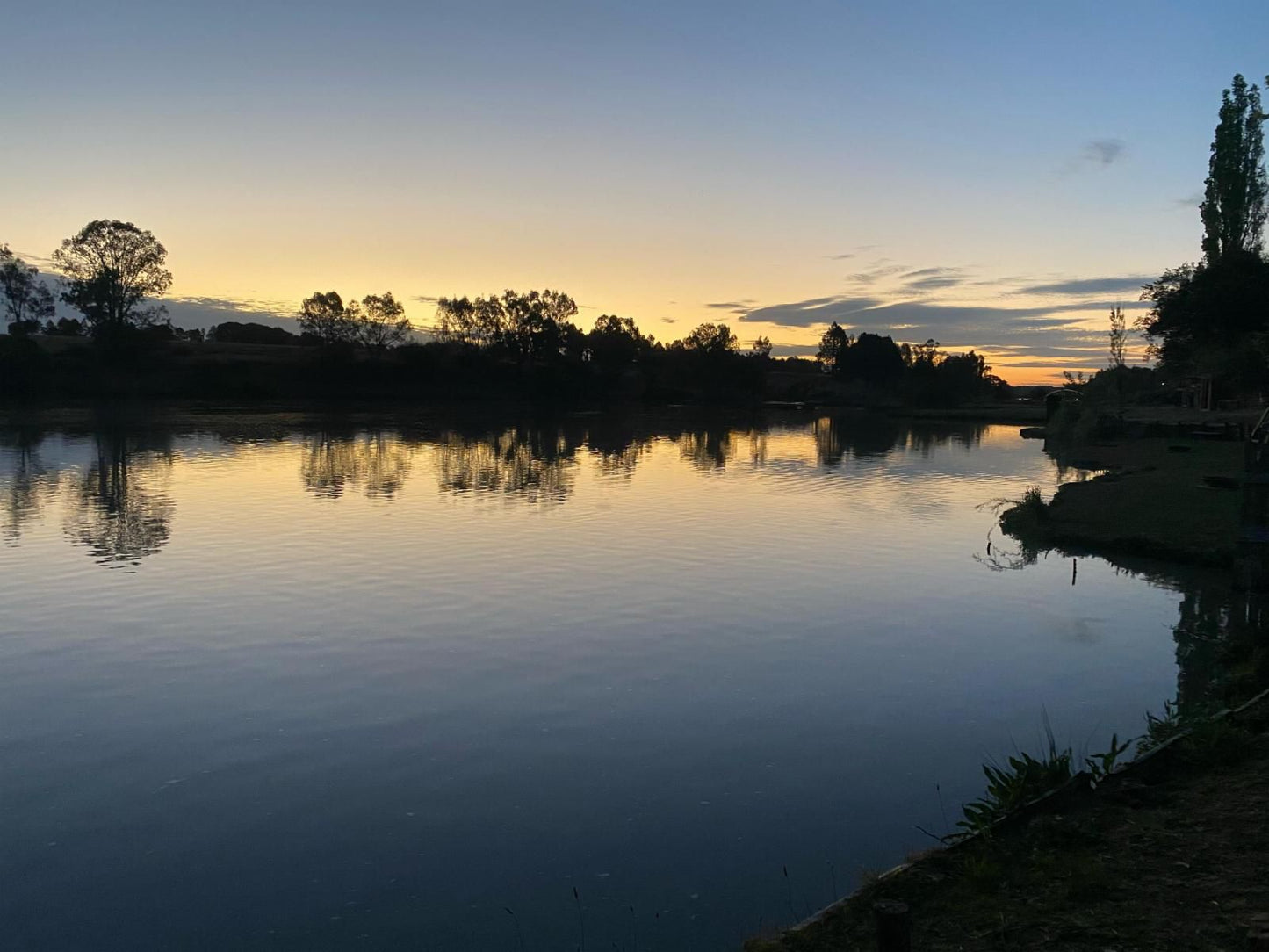 Vischgat Fishing Spot Deneysville Gauteng South Africa River, Nature, Waters, Sunset, Sky