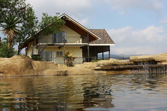 Wandersheim Wakkerstroom Mpumalanga South Africa Building, Architecture, House, Lake, Nature, Waters, Swimming Pool