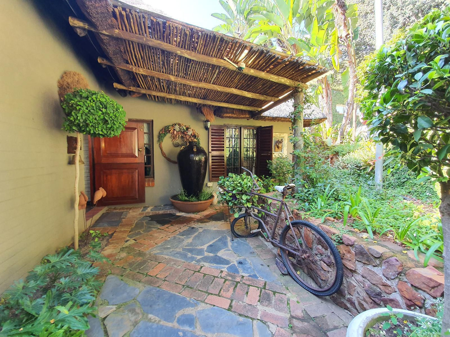 Waterhouse Guest Lodge Lawley Street Waterkloof Pretoria Tshwane Gauteng South Africa House, Building, Architecture, Palm Tree, Plant, Nature, Wood, Garden, Bicycle, Vehicle