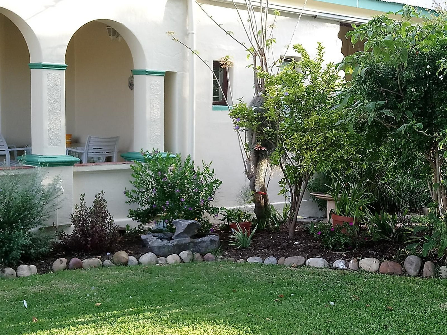 Welterusten Guesthouse Strand Western Cape South Africa House, Building, Architecture, Palm Tree, Plant, Nature, Wood, Garden