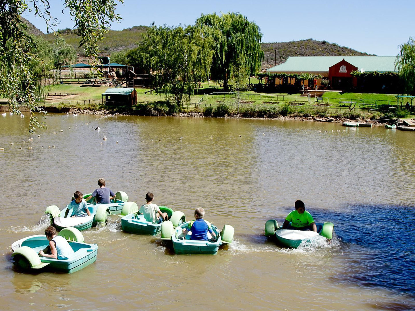 Wilgewandel Holiday Farm Oudtshoorn Western Cape South Africa Boat, Vehicle, Canoe, River, Nature, Waters