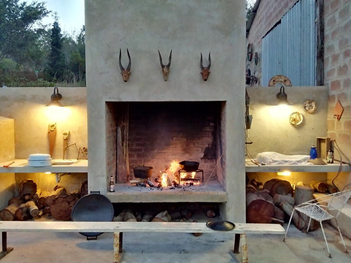 Wolfkloof Boerdery Swellendam Western Cape South Africa Cabin, Building, Architecture, Fire, Nature, Fireplace