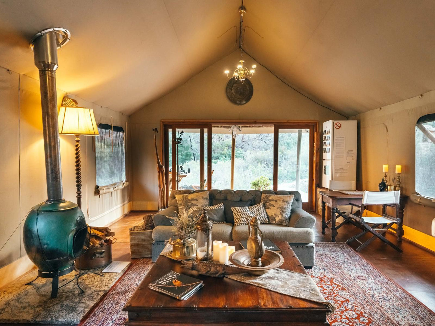 Wolwehoek Private Reserve, Luxury Tented Camp, Living Room