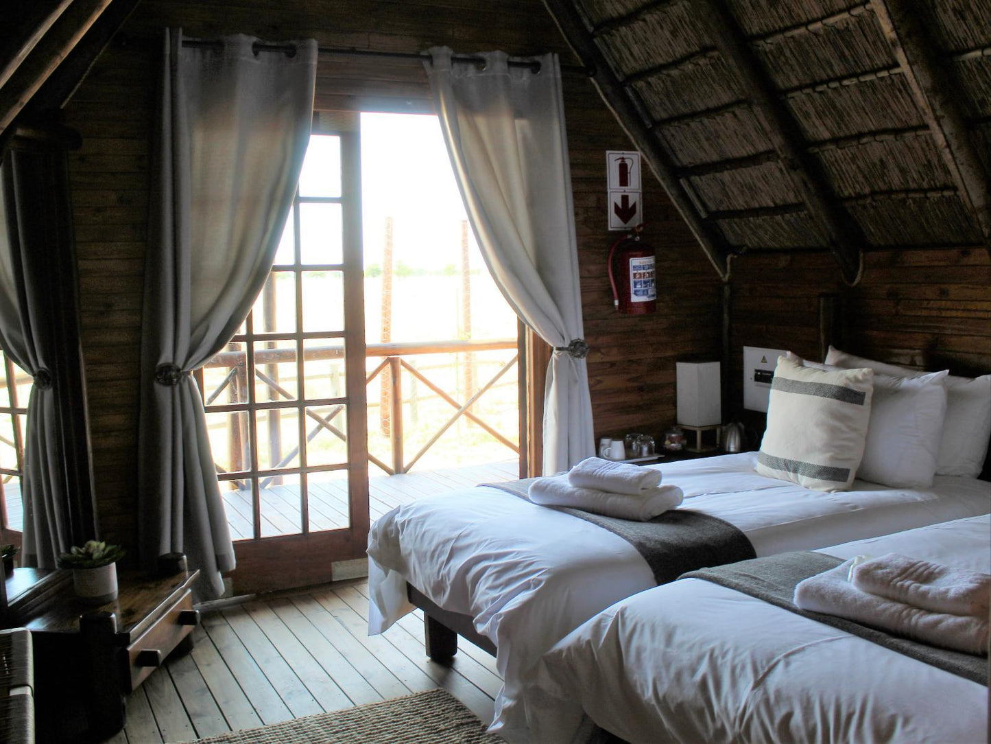 Wooden Chalet with En-Suite Bath Only @ Woodside Game Lodge