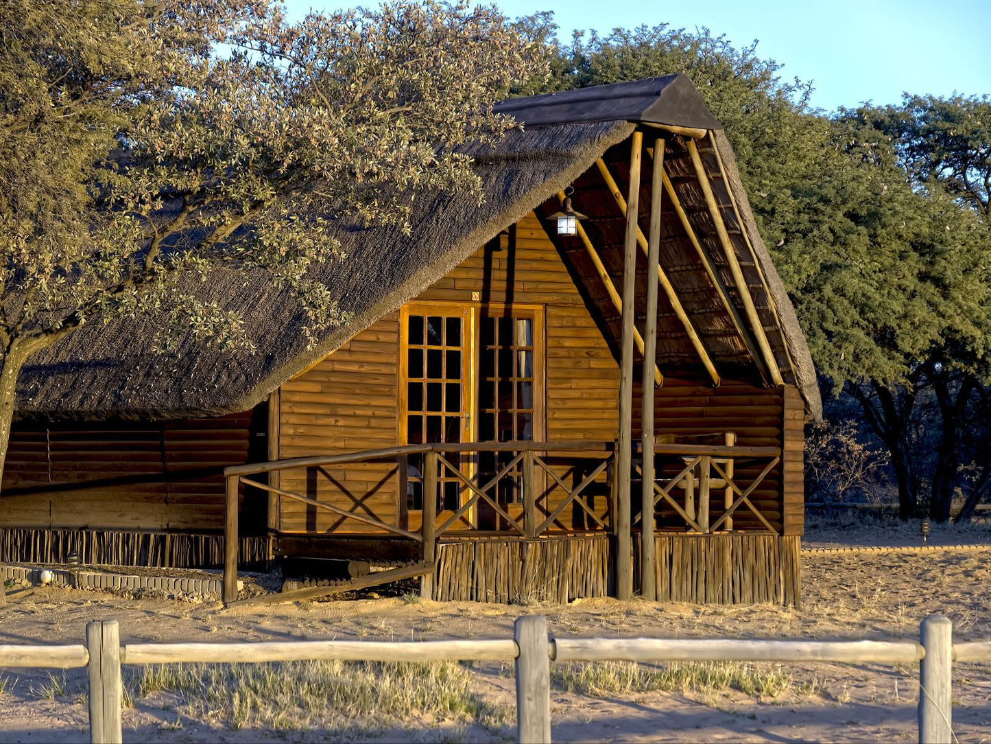 Wooden Chalet with En-Suite Shower Only @ Woodside Game Lodge