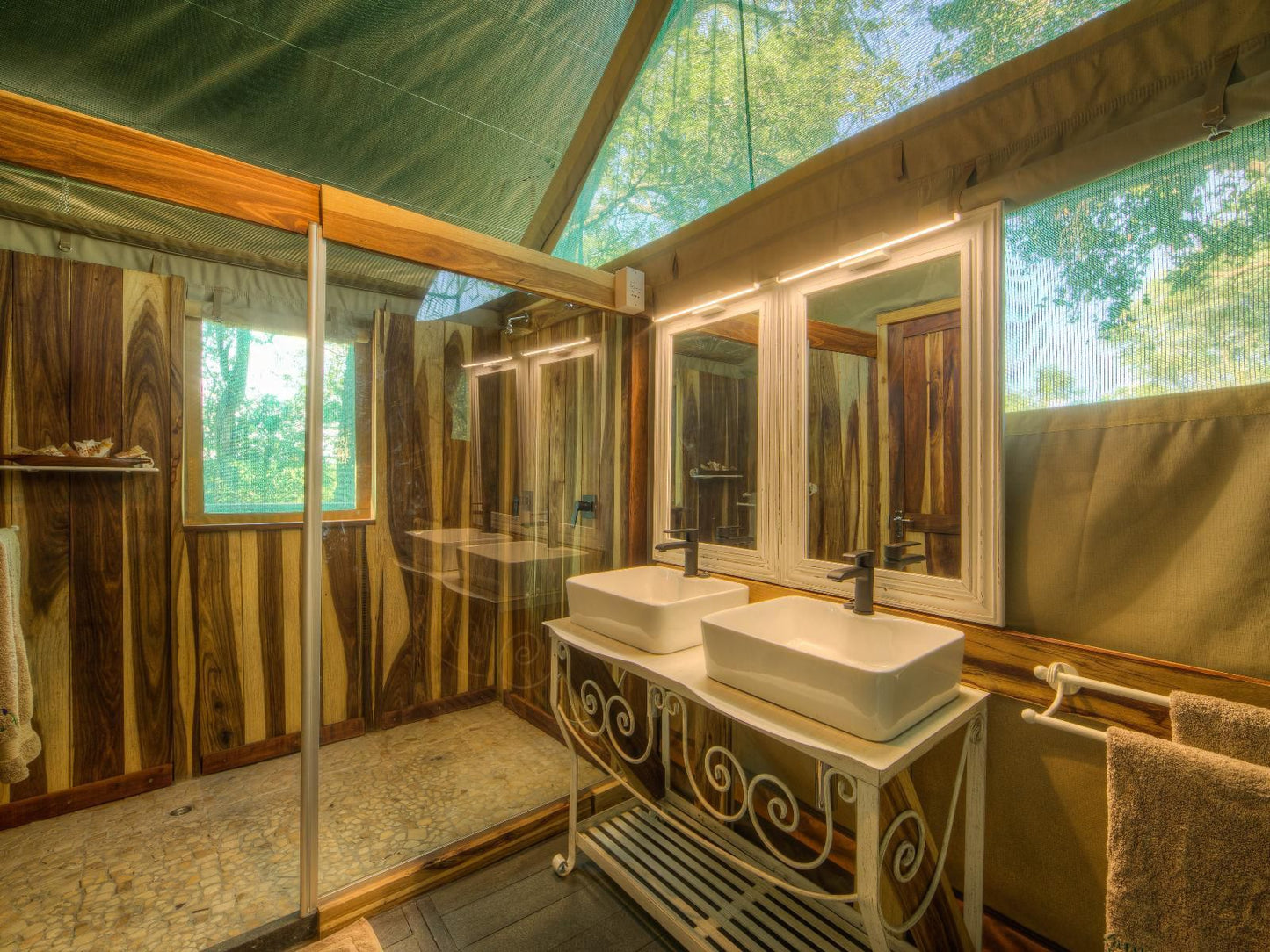 Xaro Lodge Shakawe North West Botswana Sauna, Wood