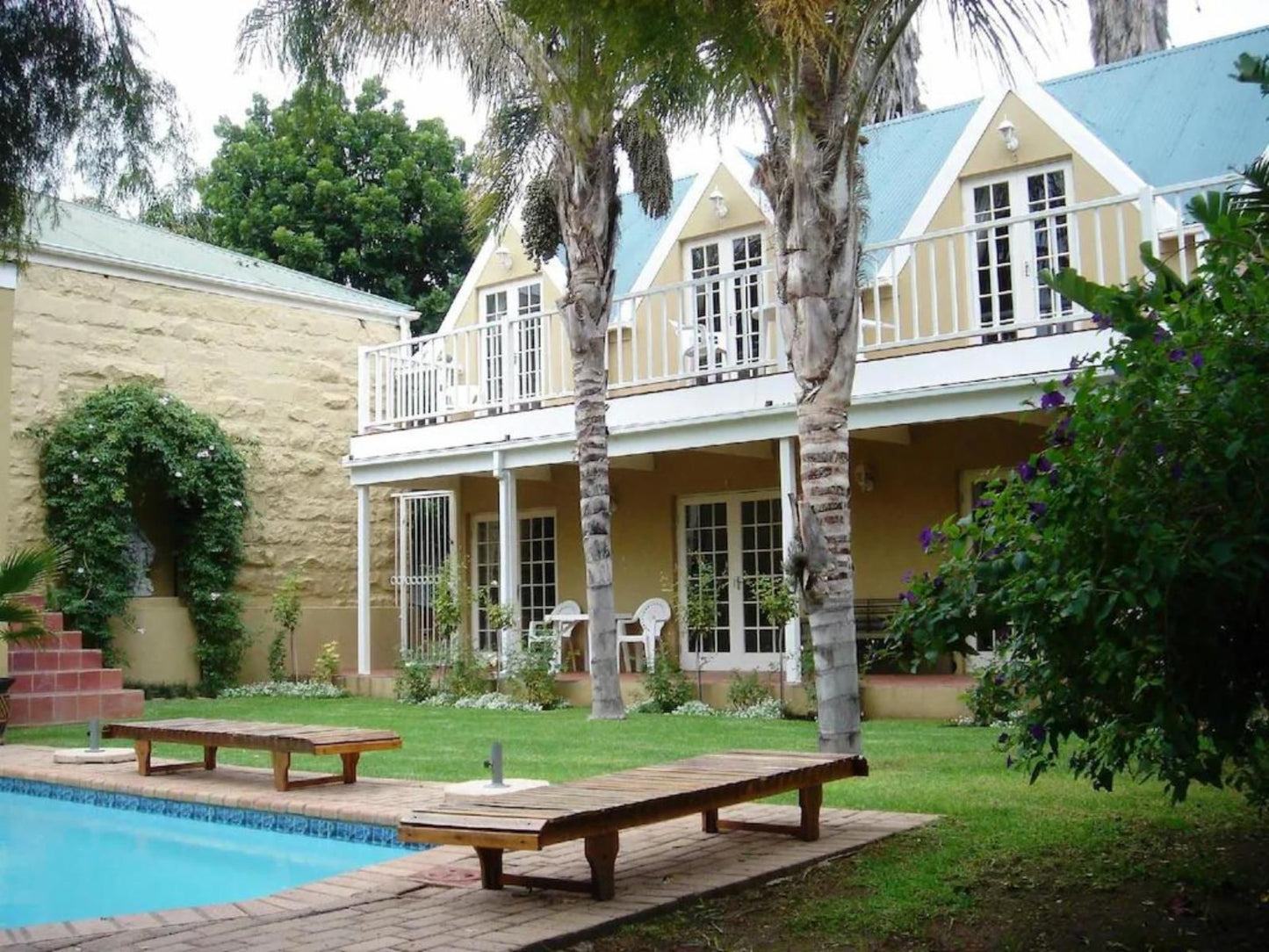 Yamkela Guest House Oudtshoorn Western Cape South Africa House, Building, Architecture, Palm Tree, Plant, Nature, Wood, Swimming Pool