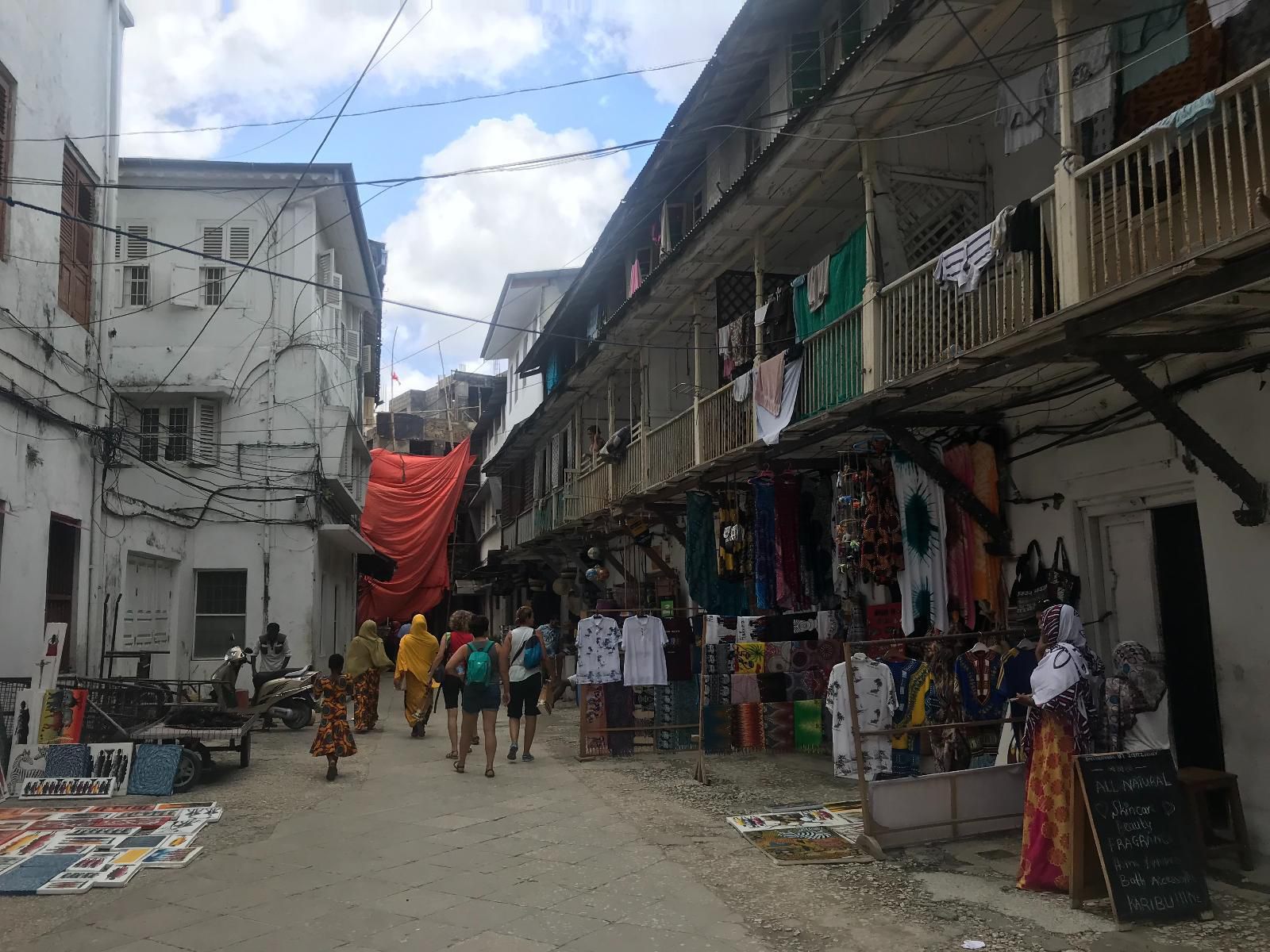 Zanzibar Palace Hotel, Building, Architecture, City, Market, Person