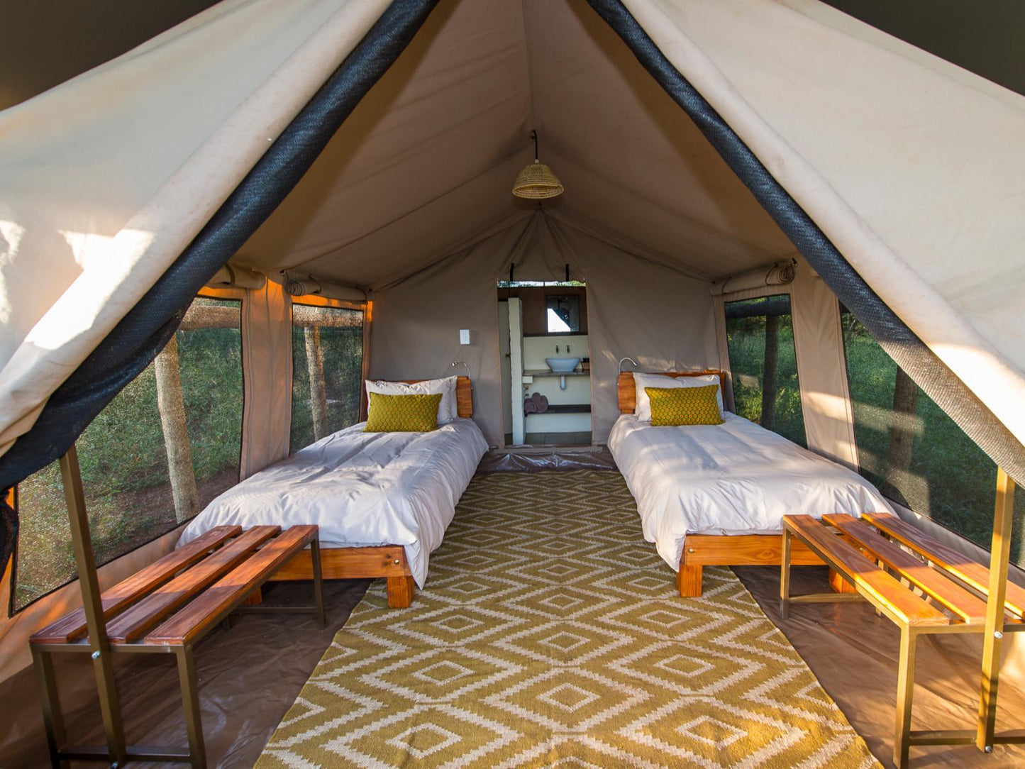 Safari Tent 8 Twin Beds @ Zululand Lodge