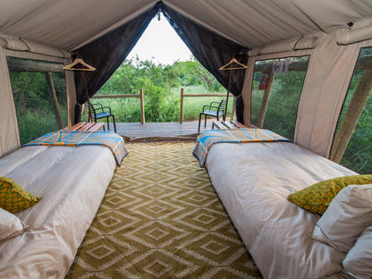 Safari Tent 9 Twin Beds @ Zululand Lodge